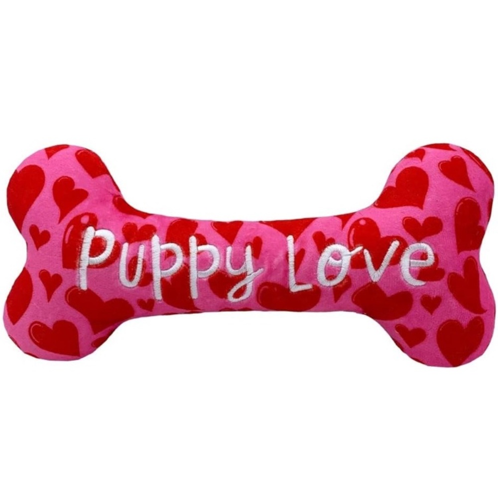 Puppy Love Pink and Red Dog Toy